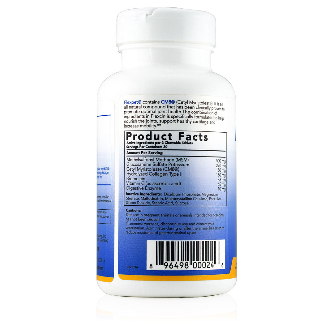 Flexpet with CM8 - Regular Strength 60 count